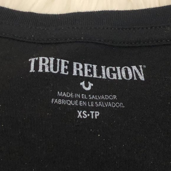 *NWOT* True Religion V-Neck T-Shirt - Size XS - Picture 3 of 4
